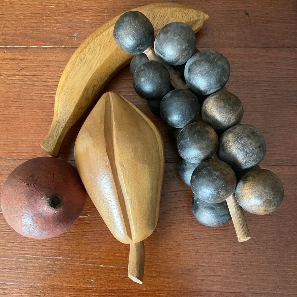 Wooden fruit assortment